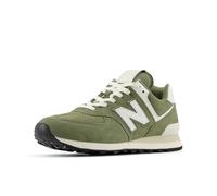 New Balance Unisex-Adult 574 V2 Sneaker, Dark Olivine/Sea Salt, 13 Wide Women/11.5 Men
