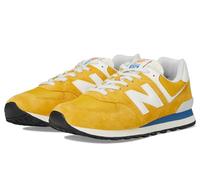 New Balance Unisex-Adult 574 V2 Sneaker, Marmalade/Sea Salt, 7 Wide Women/5.5 Men