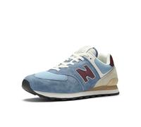 New Balance Unisex-Adult 574 V2 Sneaker, Shoreline Blue/Stillwater, 8.5 Wide Women/7 Men
