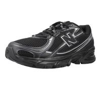 New Balance Unisex-Adult U740v2, Black/Silver Metallic, 8.5 Women/7 Men