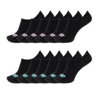 New Balance unisex-adults Men's and Women's Performance Cushioned Liner Socks - 6 & 12 Pairs - Moisture Wicking, Black (12 Pairs), Medium