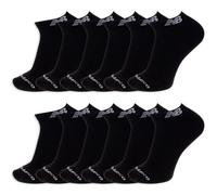 New Balance Unisex-Adult's Men's and Women's Performance Cushioned Low Cut Socks-6 & 12 Pairs-Moisture Wicking, Black, Medium