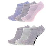 New Balance Unisex-Adult's Men's and Women's Performance Cushioned No Show Socks-6 & 12 Moisture Wicking, Grey Assorted (6 Pairs), Medium