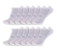 New Balance Unisex-Adult's Men's and Women's Performance Cushioned No Show Socks-6 Moisture Wicking, White (12 Pairs), Large