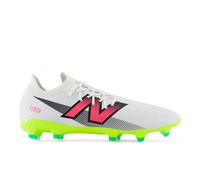 New Balance Unisex FURON DESTROY FG V7+ in White/Yellow/Black/Pink Synthetic, size 9