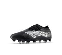 New Balance Unisex Furon Pro FG V8 Soccer Shoe, Black/Metallic Silver/White, 8.5 US Men