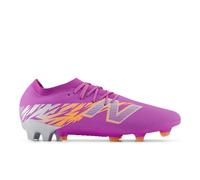 New Balance Unisex FURON TEAM FG V8 in Purple/Orange/Grey, size 9