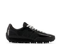 New Balance Unisex Gator Run in Black Suede/Mesh, size 4.5