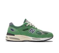 New Balance Unisex Made in UK 991v2 Grounded Pastels in Green/Grey/Blue Suede/Mesh, size 6