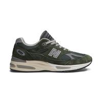 New Balance Unisex Made in UK 991v2 in Green/Grey Suede/Mesh, size 11