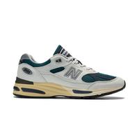 New Balance Unisex Made in UK 991v2 in Grey/Blue Suede/Mesh, size 8.5