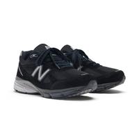 New Balance Unisex Made in USA 990v4 Core in Black/Grey/White Leather, size 8
