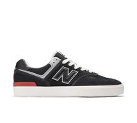 New Balance Unisex NB Numeric 574 Vulc in Black/White Suede/Mesh, size 7.5
