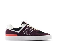 New Balance Unisex NB Numeric 574 Vulc in Purple/White Suede/Mesh, size 7.5