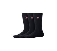 New Balance Athletics Cotton Socks Black Red (3 Pairs) - S