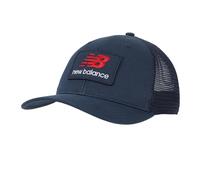 New Balance Unisex, NB Stacked Patch Logo Trucker, Casual Mesh Cap, NB Navy