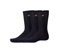 New Balance Unisex Patch Logo Crew Socks Multipack of 3 Black (Size 4 -11 UK)