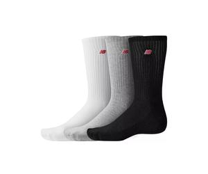 New Balance Unisex Patch Logo Crew Socks Multipack of 3 (Various Sizes)