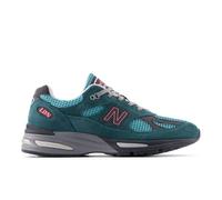 New Balance Unisex TCS London Marathon Made in UK 991v2 in Blue Suede/Mesh, size 5