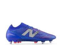 New Balance Unisex Tekela Elite Low Laced SG V5 in Blue/Red/Grey Synthetic, size 8