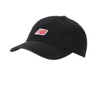 New Balance Unisex Vintage Casual Cap, 6 Panel NB Patch Logo Hat, Black