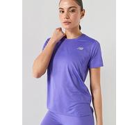 New Balance Viz-tech Short Sleeve T-shirt Purple L Men