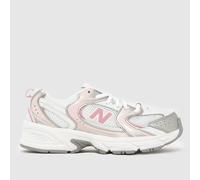 New Balance White & Pink 530 Girls Youth Trainers UK 5 (EU 38)