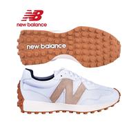 New Balance Women's 327 White/Tan Spikeless Golf Shoes - UK7 Size