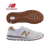 New Balance Women's 574 White/Silver Golf Shoes - UK9 Size: UK9