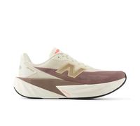 New Balance Women FuelCell Rebel v5 in Beige/Brown/White Synthetic, size 3.5 Narrow