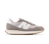 New Balance Women's 237 in Grey/White/Beige Suede/Mesh, size 6 Narrow