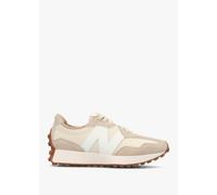 NEW BALANCE Womens 327 Beige Leather & Suede Trainers Size: 4, Colo