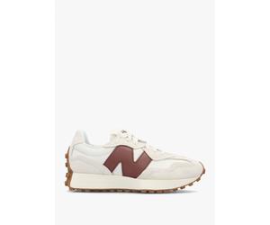 NEW BALANCE Womens 327 Linen Rich Oak Leather & Suede Trainers Size