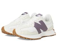 NEW BALANCE Women's 327 Sneaker, Off White Burgundy, 4 UK
