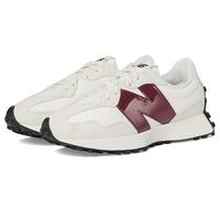 New Balance Women's 327 Sneaker, White/Monarch Burgundy, 6.5 UK