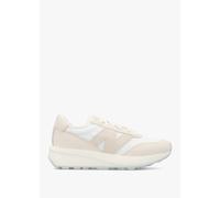 NEW BALANCE Women's 370 Sea Salt Bisque Suede & Mesh Trainers Size: 8,