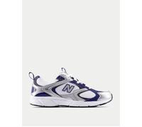 New Balance Women's 408 Shoes - White/Silver Metallic/Blue Oyster - Size: UK 7
