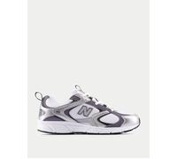 New Balance Women's 408 Shoes - White/Silver Metallic/Neptune Grey - Size: UK 5