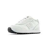 New Balance Women's 515 V3 Sneaker, White/Silver, 7 Wide