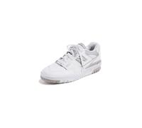 New Balance Women's 550 Sneakers, White Grey, 6 Medium US