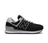 New Balance Women's 574 Core in Black/White Suede/Mesh, size 3 Narrow
