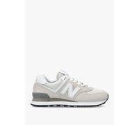 NEW BALANCE Women's 574 Core White Retro Trainers Colour: White Suede,