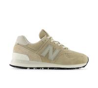 New Balance Women's 574 in Beige/White Suede/Mesh, size 6.5 Narrow