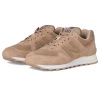 New Balance Women's 574 V2 Evolved Sneaker, Flat Taupe/Mushroom/Sea Salt, 8