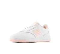 New Balance Women's BB80 Sneaker, White Pink, 6.5 UK