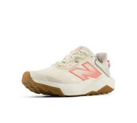 New Balance Women's Dynasoft Nitrel V6 Trail Running Shoe, Angora/Sunfade Red/Timberwolf, 12 Wide