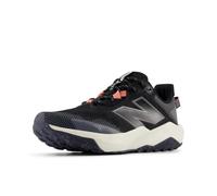 New Balance Women's Dynasoft Nitrel V6 Trail Running Shoe, Black/Castlerock/Sunfade Red, 7.5 Wide