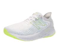 New Balance Women's Fresh Foam 1080 V11 Running Shoe White/Bleached Lime Glo 12 M US