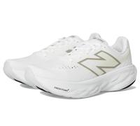 New Balance Women's Fresh Foam X 1080 V14 Running Shoe, White/Light Gold Metallic/Sea Salt, 8 Wide