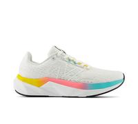 New Balance Women's FuelCell Propel v5 in White/Green/Orange Synthetic, size 4.5 Narrow